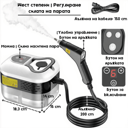 Мощна мултифункционална парочистачка за безупречна хигиена!